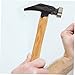 LALAFINA Wood Handle Tack Hammer for Shoes Repairing Quality Short Leather Crafting Tool for Shoe Making Convenient Small Hammer