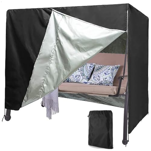 Cubierta impermeable para columpios de jardín Hollywood, resistente a los rayos UV, tela Oxford 210D, resistente al viento, para hamacas y bancos de 140 x 66 x 91 cm