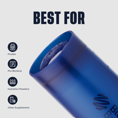 Image of BlenderBottle Classic V2 Shaker Bottle Perfect for Protein Shakes and Pre Workout, 20-Ounce, Reflex Blue