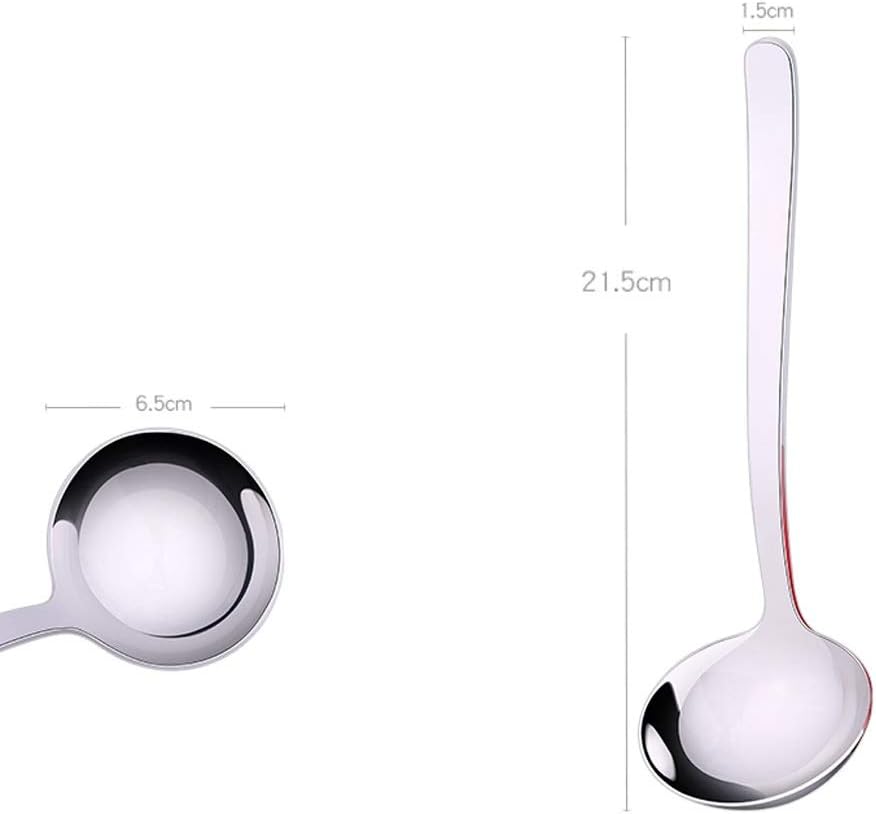 GLigeT Tablespoons 4 Piece Set - 8.5-Inch Serving Ladle, Gravy Ladle, Sauce Ladle Kitchen Ladle Mirror Polishing Process Serving Spoon, Dingzhebo2022