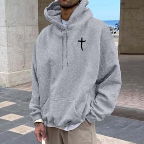 Jesus Hoodie Christian Hoodies for Men Faith God Letter Graphic Printed Comfy Casual Long Sleeve Hooded Sweatshirts4