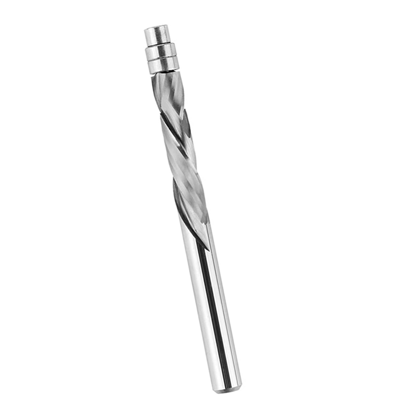 Alloy Spirals Trimming Router Bit Flush Cutter Double Flutes Enhances Chip Removal and Heat Dissipation for Extended Use Spirals Router Bit