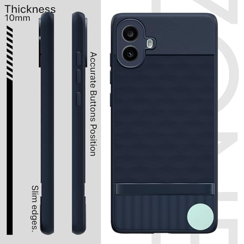Image of Outlouders Bumper Case for CMF by Nothing Phone 1 5G | Full Camera Protection | TPU Soft Flexible Shockproof Back Cover (Blue)
