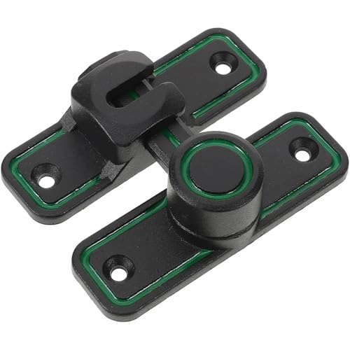 jojofuny Serratura Per Porta Scorrevole in Lega Di Zinco Meccanismo Di Bloccaggio Chiavistello Interno Esterno Senza Installazione Facile Per Porte d Ingresso e Interne