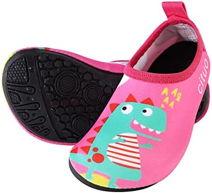 Swim Shoes for Kids Pink Dinosuar Socks Barefoot Beach Sports Swim Pool Quick Dry Swim Shoes Toddler 3t 4t 3-4t