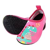 Swim Shoes for Kids Pink Dinosuar Socks Barefoot Beach Sports Swim Pool Quick Dry Swim Shoes Toddler