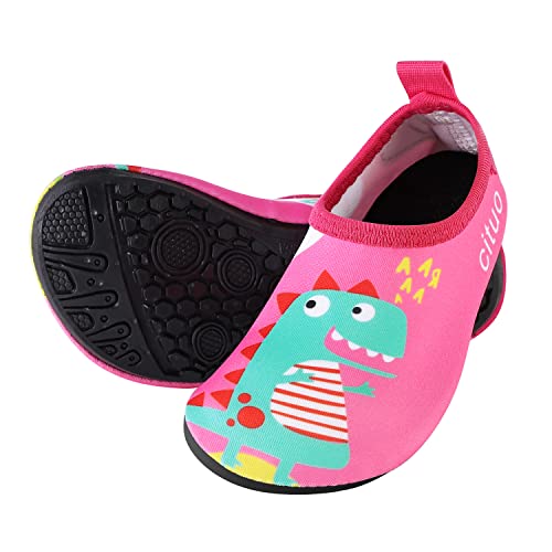 Swim Shoes For Kids Pink Dinosuar Socks Barefoot Beach Sports Swim Pool Quick Dry Swim Shoes Toddler 3T 4T 3-4T #TOP1