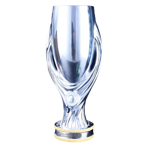 KUNRUI Europa Super Cup Trophy Replica Football Champions Souvenir Collectibles Home Office Decoration,32cm/12.6in