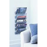 Design Ideas Wall Works Magazine Rack, Large, Silver
