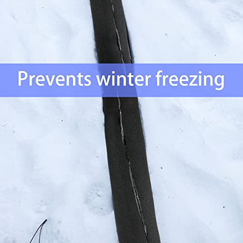 12 Pack Pipe Insulation Foam Tube Pre Slit Self Adhesive Foam Pipe Covers Polyethylene For Outdoor Indoor Water Pipe Pipeline (0.8 Inch) #TOP3