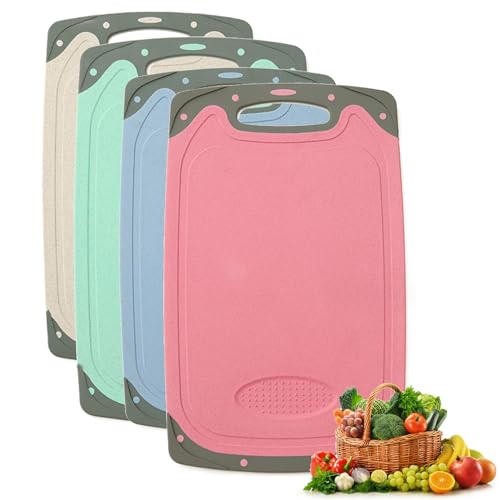 Tabla De Cortar De Doble Cara, Tabla De Cocina Doméstica, Paja De Trigo, Tabla De Cortar Antideslizante, Tabla De Cortar, Encimera De Cocina, Electrodomésticos De Cocina,S,Gemischte Farbe