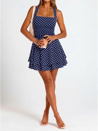 Image of Trendy Queen Women Mini Summer Party Homecoming Beach Vacation Sun Dresses