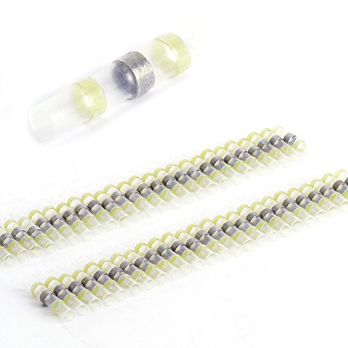 Preisvergleich Produktbild 25 / 50 Stück Lötverbinder Schrumpfverbinder Stoßverbinder Quetschverbinder Kabelverbinder Wasserdicht (für 4.0-6.0mm² Kabel, 50Stück)