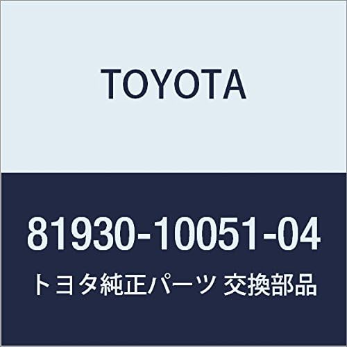 TOYOTA Genuine Parts Heater Control Indicator Lamp ASSY NO.1 (BLUE) Starter Part Number 81930-10051-04