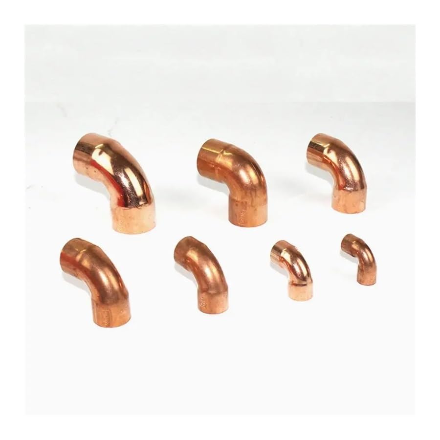 32mm Inner Dia x1.1mm Thickness Scoket Weld Copper End Feed 90 Deg Elbow Coupler Plumbing Fitting Water Gas Oil