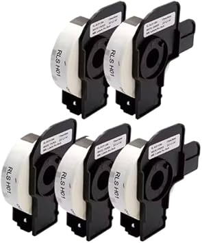 5 Rolls DK11204 Thermal Labels 17mm X 54mm X 400pcs Die Cut DK-11204 DK 11204 Compatible with QL Label Printers