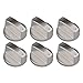 6 Pièces PoêLe à Gaz Boutons,Boutons Universels de CuisinièRe à Gaz MéTal,Bouton de PoêLe,Interrupteur du four Cuisson Boutons de ContrôLe de Surface,Alliage de Zinc four Bouton Universel