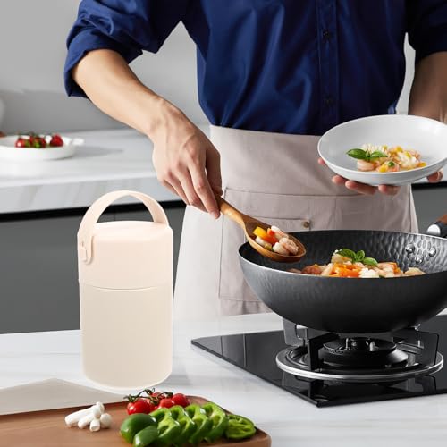 Termo para comida de gran capacidad reutilizable porta alimentos de acero 4