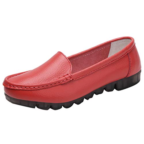 Mocassins Cuir Loafers Chaussures De Bateau Femme éTé Confort Respirantes LéGer Mode Tendance Pas Cher Plates Grand Taille Slip on Loafers pour Femmes