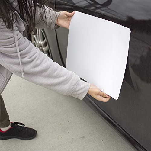Image of 2 Pack Blank Magnets with Rounded Corners, Blank Car Magnet Set - Magnet for Commercial or Marketing Vehicles to Advertise Business, Company Logo, and Prevent Car Scratches & Dents (12x12)