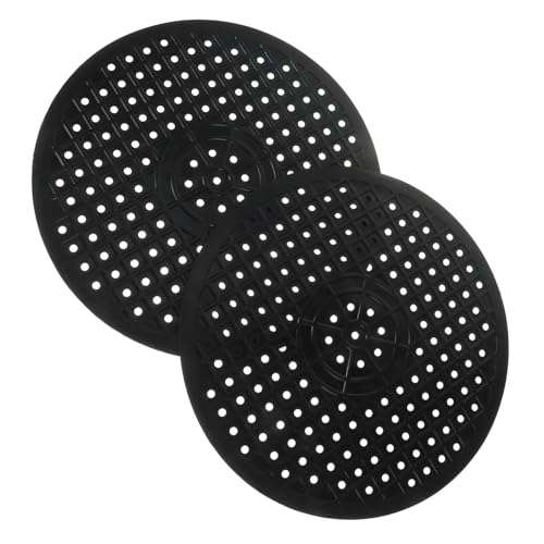 HAWILLOSCH 2 piezas Alfombrillas de Goma para Fregadero Cocina Tapetes Redondos Antideslizantes para Secado de Platos Protectores para Encimera Fácil Limpieza y Drenaje