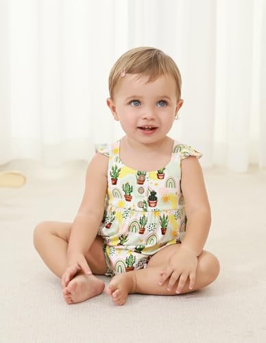 Baby Girl Camisole Bodysuit Infant Toddlers Girls' Snap One Piece Bodysuits Cute Outfit Summer Jumpsuit4