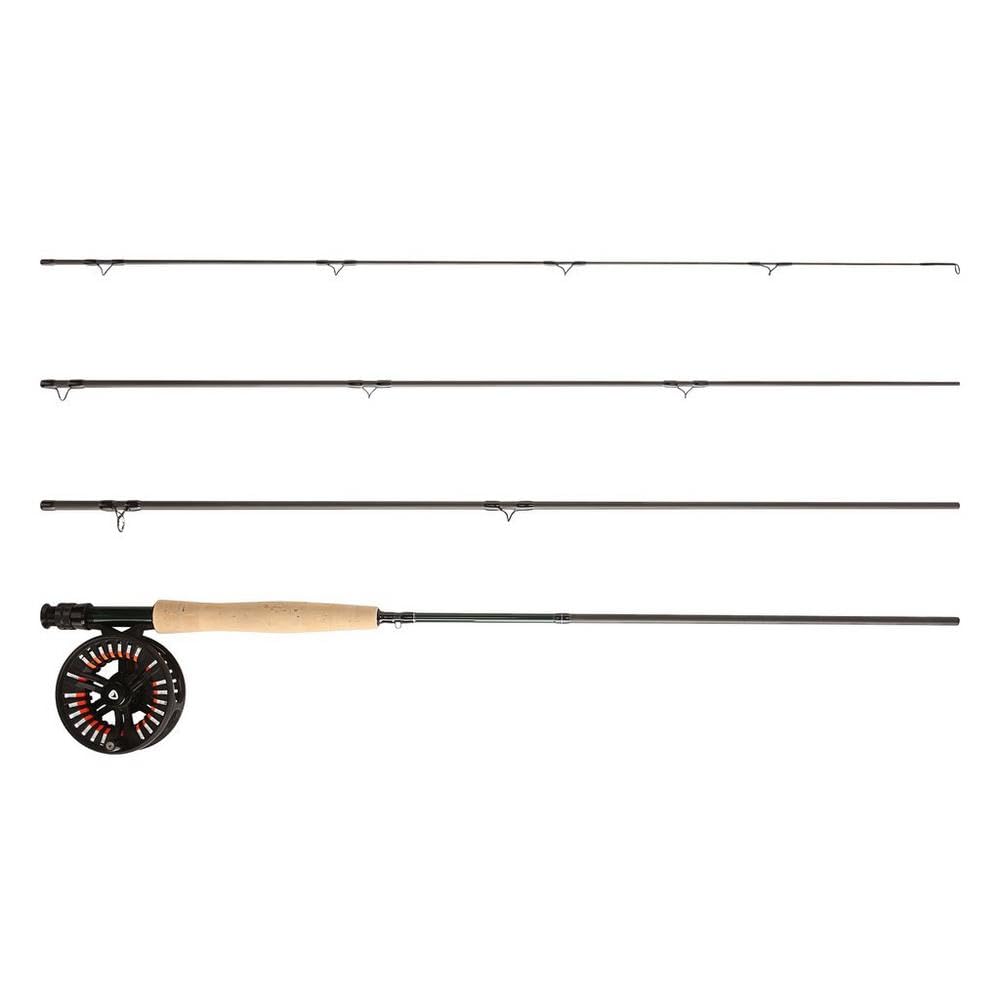 Greys Cruise Fliegenruten- & Rollen-Set | Medium Fast 4-Teilig Rute Mit Cruise Large Arbor Rolle | Voller Scheibenzug Mit Passender Schwimmschnur | Süß- & Salzwassergeeignet | 9ft | 5/6