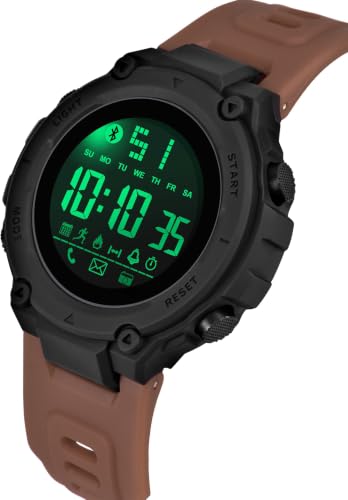 Image of Shocknshop Digital Sports Stylish Multifunctional Electronic LED Black Dial Wrist Watch for Men Boys -WCH78
