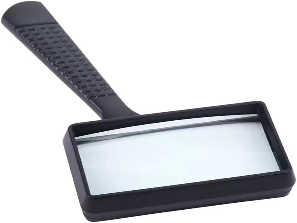 Jewelry Identification Magnifier Handheld Square Reading ABS Measuring Tool Magnifie
