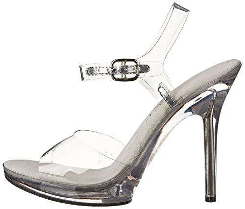 Ellie Shoes Women's 502-Brook Fitness Competition Platform Sandals, Clear, Size 7 #TOP7