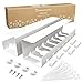 Canalina per cavi da scrivania Bianco Set da 2 canalina per una gestione ordinata dei cavi - Supporto per cavi scrivania con montaggio semplice e design senza tempo - 43cm - Passacavi per Home Office