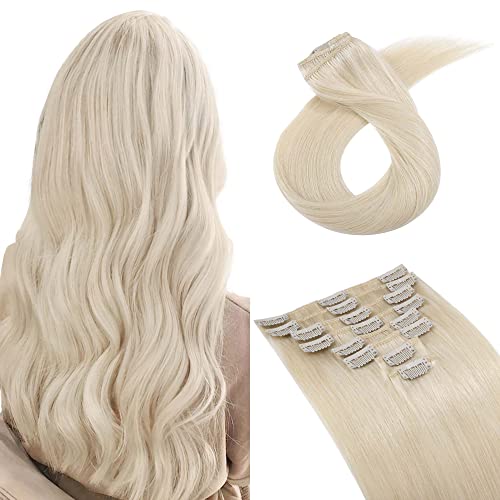 SEGO Human Hair Clip In Extensions 18 Inch 8 Pcs 70g Thin Do