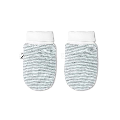 Image of MORI Baby Unisex Mittens with Ribbed Cuffs - Scratch Free Comfortable Fit Warm Gloves for Toddler Boys and Girls - One Size