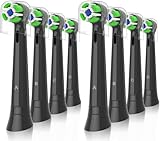 iO Replacement Heads Compatible with Oral B iO Electric Toothbrush, Toothbrush Head for Oral b iO 2 3 4 5 6 7 8 9 10 Series (8 iO Black)