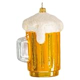  Holyart Bocal de bière décoration Sapin Noël Verre soufflé