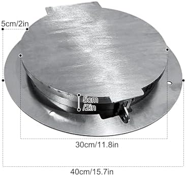 Lockable Stainless Steel Septic Tank Lid, Durable Bolt-on Design for Secure Outdoor Use in Gardens, Courtyards & Yards - Weatherproof & Rust-Resistant
