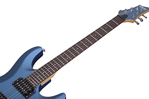 Schecter 431 C-6 Deluxe Solid-Body Electric Guitar, Satin Metallic Light Blue #TOP1