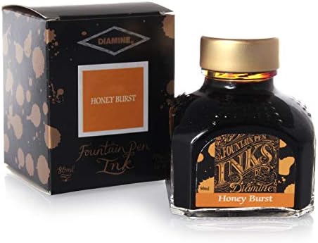 Diamine Guitar Ink, Fountain Pen Ink - Honey Burst 80ml
