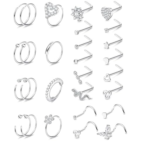 Morfetto 20G Hypoallergenic Nose Rings Set Cover