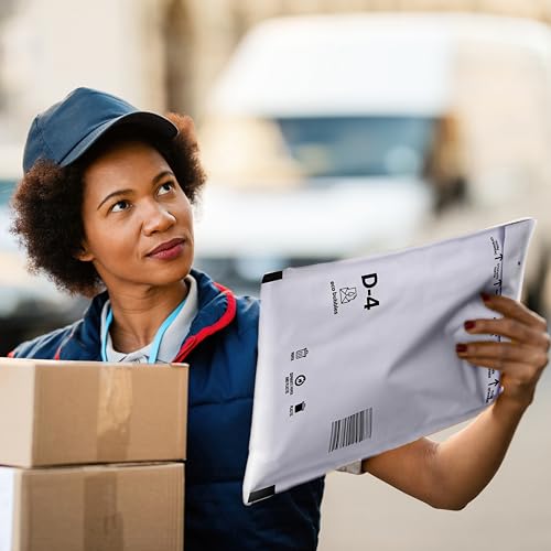 Trifoo 100 Versandtaschen Luftpolsterumschläge haftklebend Luftpolsterversandtaschen Luftpolstertaschen Polsterumschläge D4 (200 x 275 mm) weiß Selbstklebeverschluß 100 Stück