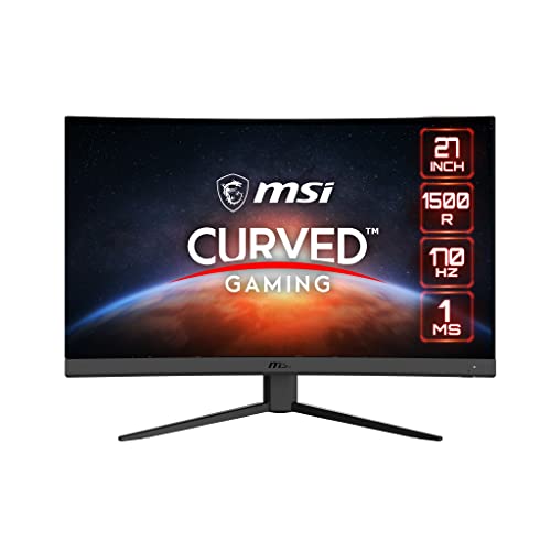MSI G27C4 E2 Écran PC Gaming Incurvé 27' FHD - Dalle VA 1500R, 1920x1080, 170Hz / 1ms, 16:9, FreeSync Premium - DisplayPort 1.2a, HDMI 1.4b