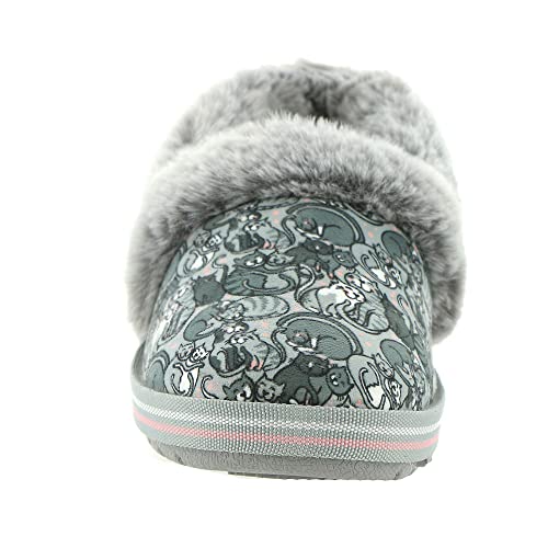 Skechers Skechers Bobs Too Cozy Cuddles Women's Slipper 8.5 B(M) US Grey-Multi-Cat
