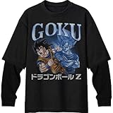 Bioworld Dragon Ball Z Goku Men's Black Twofer Combo Shirt-XL