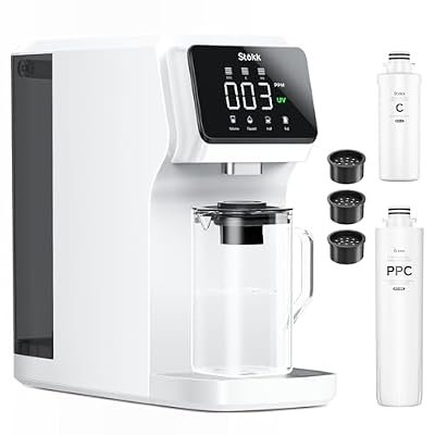 Stokk T1 UV Reverse Osmosis Water Filter Countertop + RT1-PPC/RT1-C/RT1-MF Replacement Cartridge Set