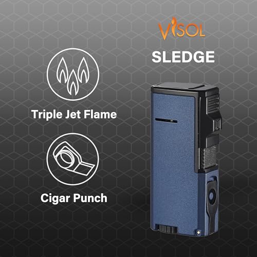 Encendedor Visol Antorcha Triple Llama Recargable miniatura 2