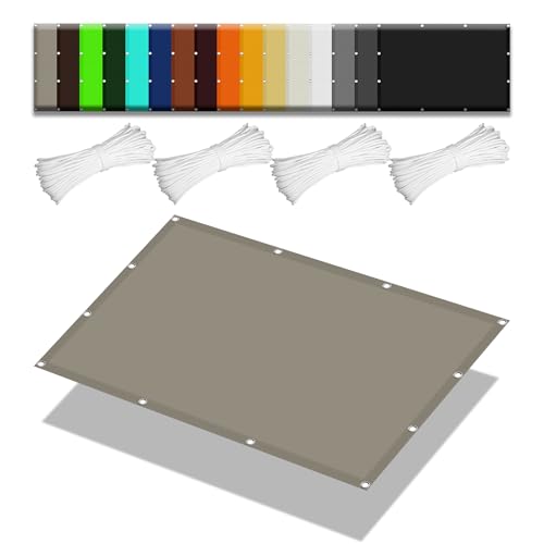 Voile d'ombrage 4.5 x 10 m rectangulaire anti-UV avec cordons