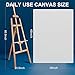 Large Canvases for Painting 36x48 Inch 2-Pack, 12.3 oz Triple Primed Acid-Free 100% Cotton Stretched Canvas, Blank Large Canvas for Oil Paint Acrylics Pouring & Wet Art Media