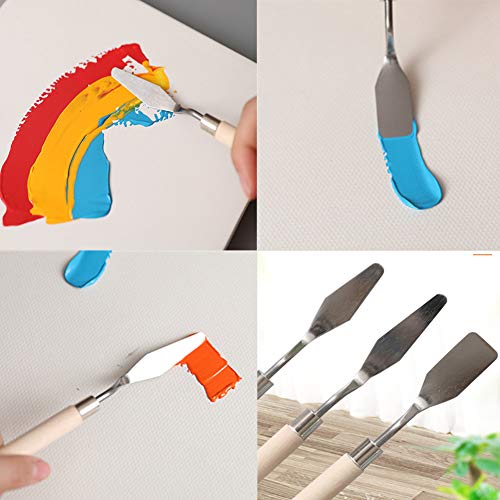 Accfore 2 Pack Soft Rubber Brayer With 3 Spatula,Rubber Glue Roller For Printmaking Ink Paint Block Stamping Gluing Wallpaper And Arts & Crafts,2.4 Inch And 4 Inch,Black #TOP6