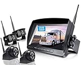 ZEROXCLUB Wireless Backup Camera System with 9 Inch DVR Monitor Support 4 Channel w/Recording, HD...