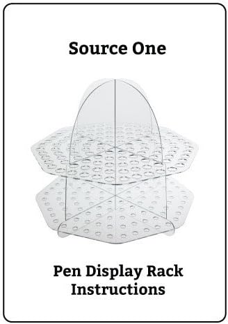 Miniatura 3 de Source One Deluxe - Soporte de exhibición de acrílico transparente con 120 ranuras para mostrador, tamaño de ranura universal, perfecto para